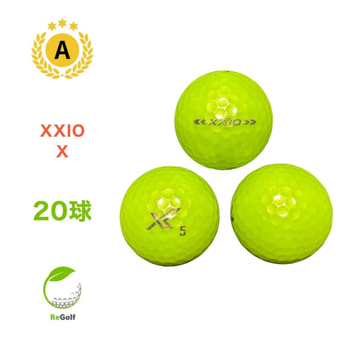 【中古】 ロストボール XXIO ゼクシオ エックス ライムイエロー 20球 Aランク ゴルフボール リゴルフ