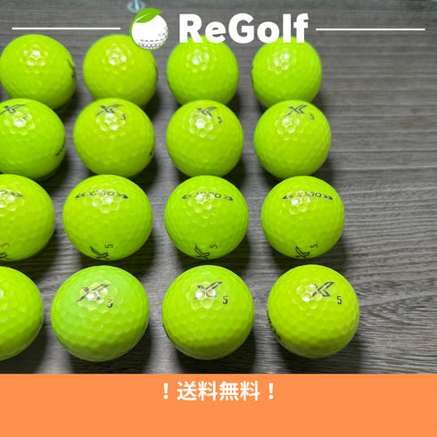 【中古】 ロストボール XXIO ゼクシオ エックス ライムイエロー 20球 Aランク ゴルフボール リゴルフ