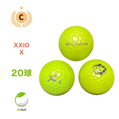 【中古】 ロストボール XXIO ゼクシオ X エックス ライムイエロー 20球 Cランク ゴルフボール リゴルフ