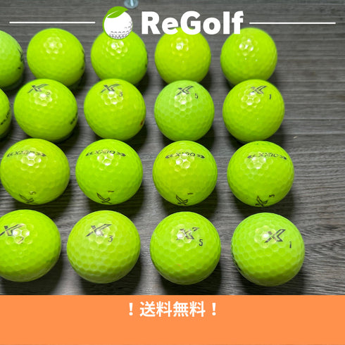 【中古】 ロストボール XXIO ゼクシオ X エックス ライムイエロー 20球 Cランク ゴルフボール リゴルフ