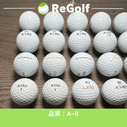 【中古】 ロストボール XXIO ゼクシオ ホワイト 銘柄混合 20球 ABランク ゴルフボール リゴルフ
