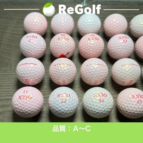 【中古】 ロストボール XXIO ゼクシオ カラーボール ピンク 銘柄混合 20球 ACランク ゴルフボール リゴルフ