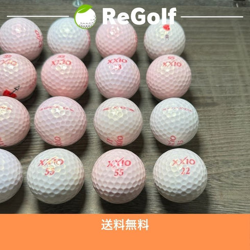 【中古】 ロストボール XXIO ゼクシオ カラーボール ピンク 銘柄混合 20球 ACランク ゴルフボール リゴルフ