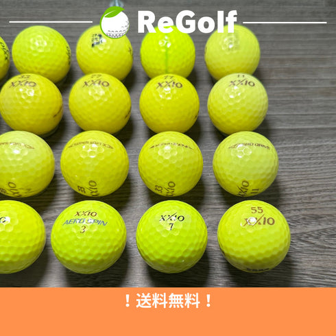 【中古】 ロストボール ゼクシオ カラーボール イエロー 銘柄混合 20球 ACランク ゴルフボール リゴルフ