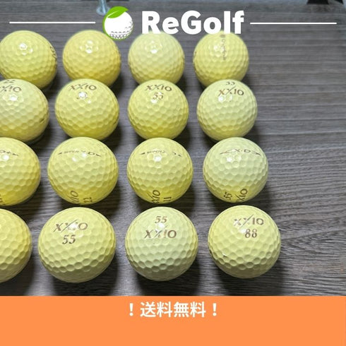 【中古】 ロストボール ゼクシオ カラーボール イエロー 銘柄混合 20球 ACランク ゴルフボール リゴルフ