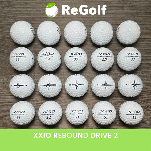 【中古】 ロストボール XXIO ゼクシオ リバウンドドライブ 2 ホワイト 20球 Aランク ゴルフボール リゴルフ