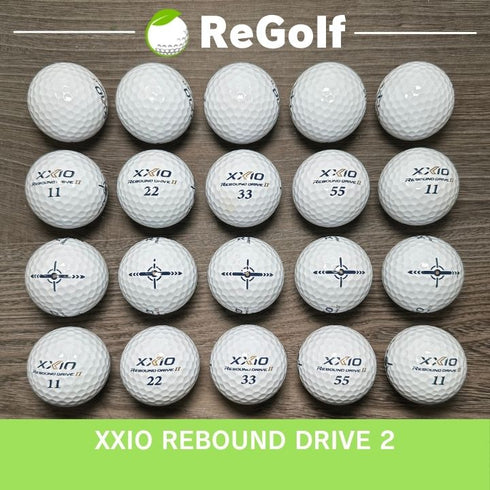 【中古】 ロストボール XXIO ゼクシオ リバウンドドライブ 2 ホワイト 20球 Bランク ゴルフボール リゴルフ