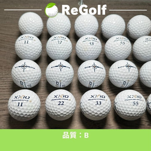 【中古】 ロストボール XXIO ゼクシオ リバウンドドライブ 2 ホワイト 20球 Bランク ゴルフボール リゴルフ