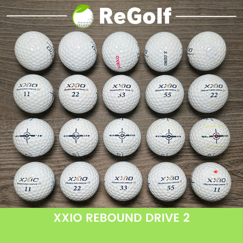 【中古】 ロストボール XXIO ゼクシオ リバウンドドライブ 2 ホワイト 20球 Cランク ゴルフボール リゴルフ