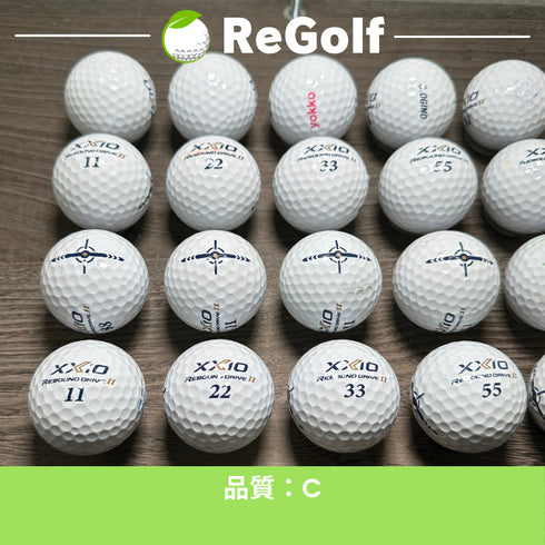ロストボール XXIO ゼクシオ リバウンドドライブ 2 ホワイト 20球 Cランク ゴルフボール