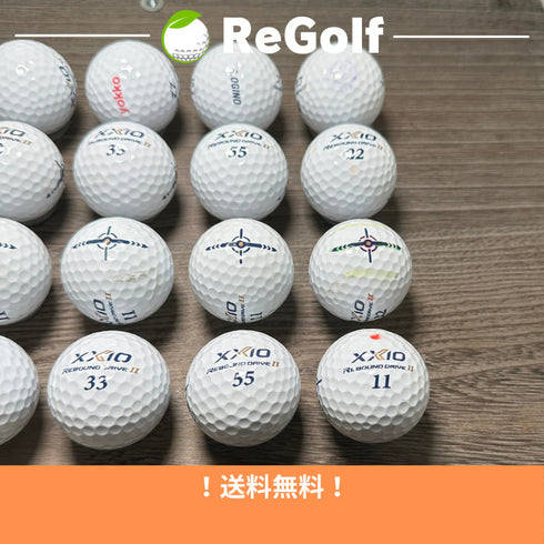 【中古】 ロストボール XXIO ゼクシオ リバウンドドライブ 2 ホワイト 20球 Cランク ゴルフボール リゴルフ