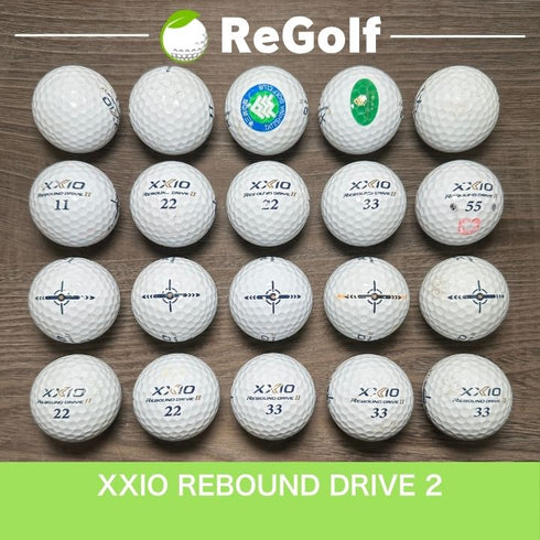 ロストボール XXIO ゼクシオ リバウンドドライブ 2 ホワイト 20球 ぉ試ランク ゴルフボール