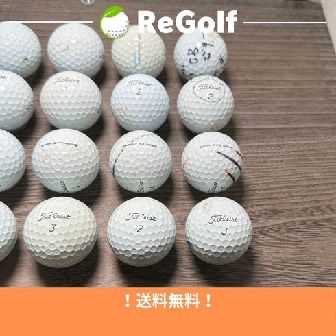 【中古】 ロストボール タイトリスト AVX ホワイト 2022年モデル 20球 ぉ試ランク ゴルフボール リゴルフ