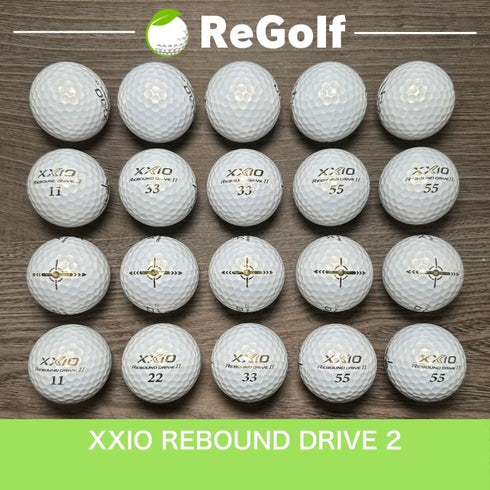 【中古】 ロストボール ゼクシオ リバウンドドライブ 2 プレミアムホワイト 20球 Bランク ゴルフボール リゴルフ