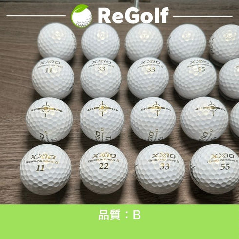 【中古】 ロストボール ゼクシオ リバウンドドライブ 2 プレミアムホワイト 20球 Bランク ゴルフボール リゴルフ