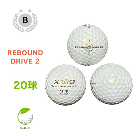 【中古】 ロストボール ゼクシオ リバウンドドライブ 2 プレミアムホワイト 20球 Bランク ゴルフボール リゴルフ