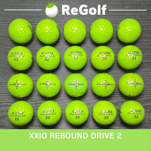 【中古】 ロストボール XXIO ゼクシオ リバウンドドライブ 2 ライムイエロー 20球 Bランク ゴルフボール リゴルフ