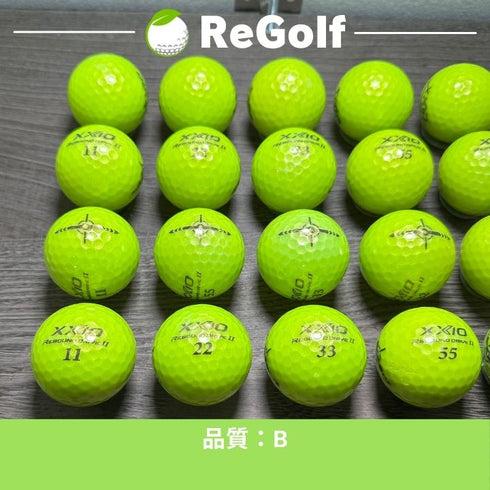 ロストボール XXIO ゼクシオ リバウンドドライブ 2 ライムイエロー 20球 Bランク ゴルフボール