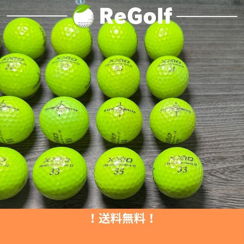 【中古】 ロストボール XXIO ゼクシオ リバウンドドライブ 2 ライムイエロー 20球 Bランク ゴルフボール リゴルフ