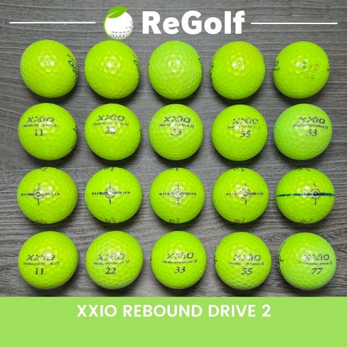 【中古】 ロストボール XXIO ゼクシオ リバウンドドライブ 2 ライムイエロー 20球 Cランク ゴルフボール リゴルフ