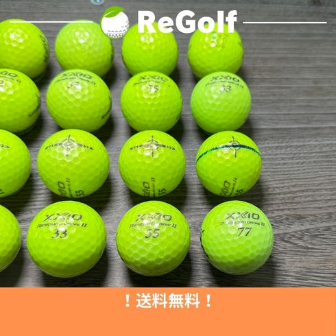 【中古】 ロストボール XXIO ゼクシオ リバウンドドライブ 2 ライムイエロー 20球 Cランク ゴルフボール リゴルフ