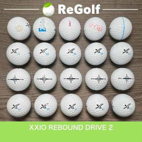 【中古】 ロストボール ゼクシオ リバウンドドライブ 2 X Mark Edition ホワイト 20球 Cランク ゴルフボール リゴルフ