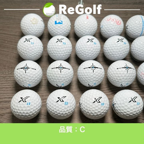 【中古】 ロストボール ゼクシオ リバウンドドライブ 2 X Mark Edition ホワイト 20球 Cランク ゴルフボール リゴルフ