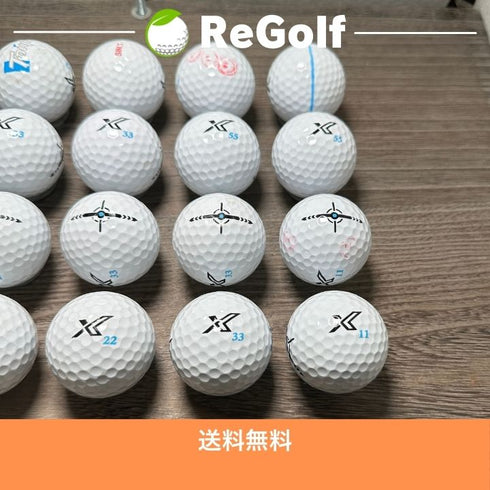 【中古】 ロストボール ゼクシオ リバウンドドライブ 2 X Mark Edition ホワイト 20球 Cランク ゴルフボール リゴルフ