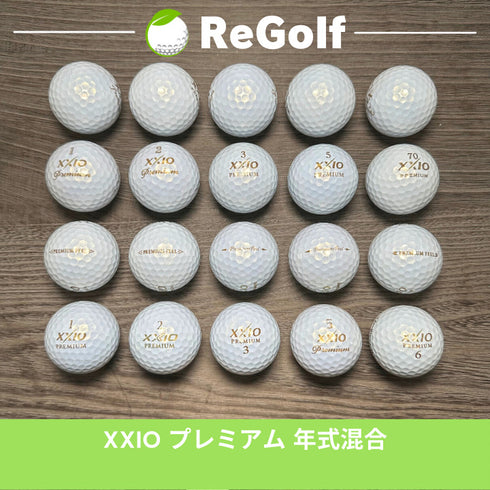 【中古】 ロストボール XXIO ゼクシオ プレミアム ゴールドパール 年式混合 20球 Bランク ゴルフボール リゴルフ