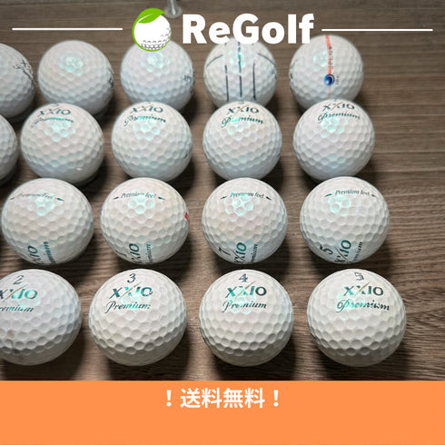 ロストボール XXIO ゼクシオ プレミアム ロイヤルグリーン 年式混合 20球 ぉ試ランク ゴルフボール