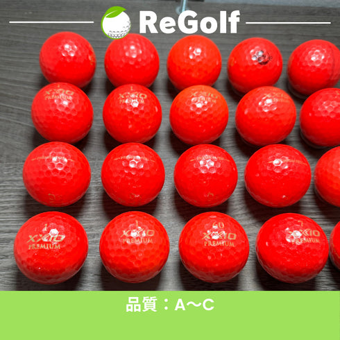【中古】 ロストボール XXIO ゼクシオ プレミアム レッド 2020年モデル 20球 ACランク ゴルフボール リゴルフ