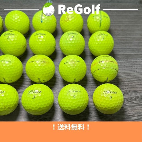 【中古】 ロストボール タイトリスト AVX イエロー 2022年モデル 20球 ぉ試ランク ゴルフボール リゴルフ