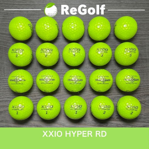 ロストボール XXIO ゼクシオ ハイパーRD ライムグリーン 20球 Aランク ゴルフボール
