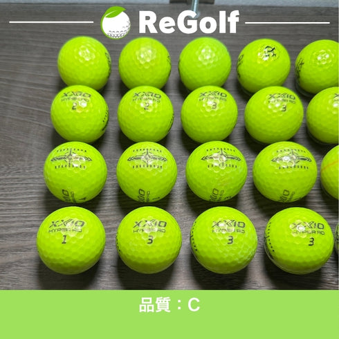 ロストボール XXIO ゼクシオ ハイパー RD ライムイエロー 20球 Cランク ゴルフボール