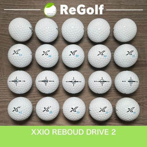 【中古】 ロストボール XXIO ゼクシオ リバウンドドライブ 2 ホワイト Xマーク 20球 Bランク ゴルフボール リゴルフ