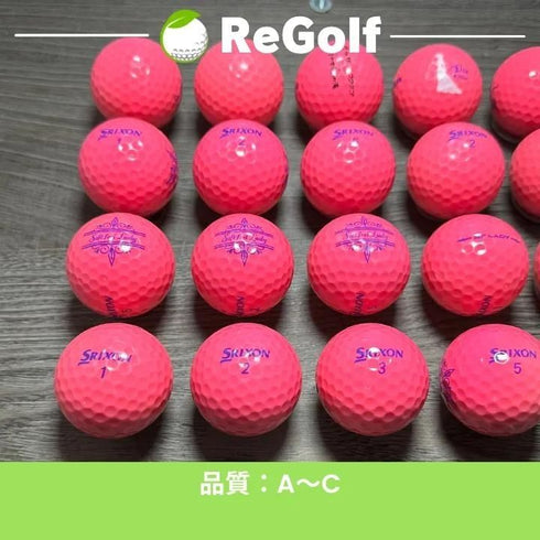 【中古】 ロストボール スリクソン ソフトフィール SF LADY レディ ピンク 年式混合 20球 ACランク ゴルフボール リゴルフ