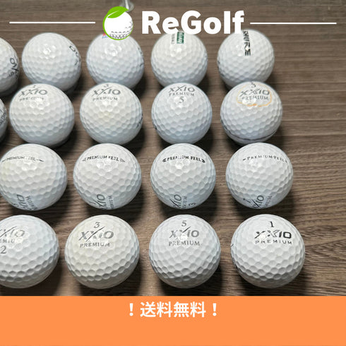 【中古】 ロストボール XXIO ゼクシオ プレミアム ロイヤルプラチナ 年式混合 20球 Cランク ゴルフボール リゴルフ