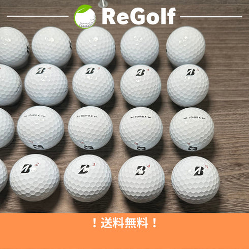 【中古】 ロストボール ブリヂストン ツアーB TOUR B X ホワイト 2022年モデル 20球 Aランク ゴルフボール リゴルフ