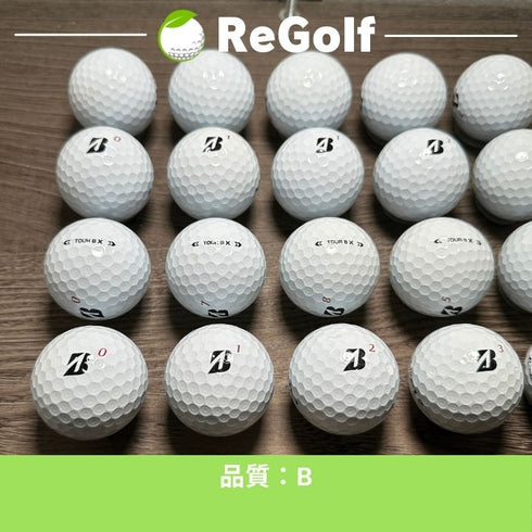 【中古】 ロストボール ブリヂストン ツアーB TOUR B X ホワイト 2024年モデル 20球 Bランク ゴルフボール リゴルフ