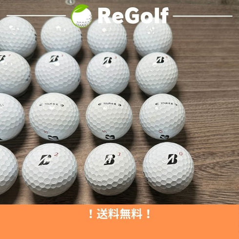 【中古】 ロストボール ブリヂストン ツアーB TOUR B X ホワイト 2024年モデル 20球 Bランク ゴルフボール リゴルフ