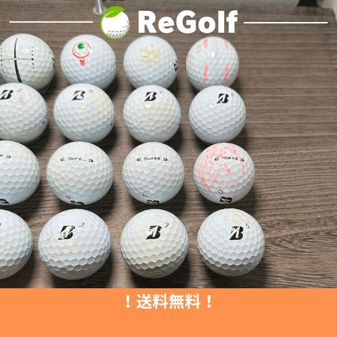 【中古】 ロストボール ブリヂストン ツアーB TOUR B X ホワイト 2024年モデル 20球 ぉ試ランク ゴルフボール リゴルフ