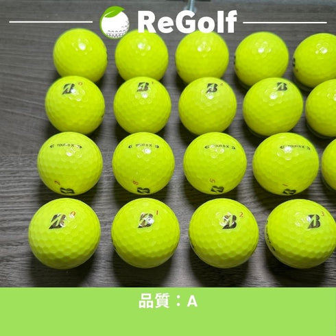 【中古】 ロストボール ブリヂストン ツアーB TOUR B X イエロー 2024年モデル 20球 Aランク ゴルフボール リゴルフ