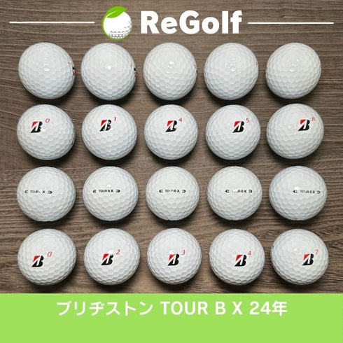 【中古】 ロストボール ブリヂストン ツアーB TOUR B X コーポレートカラー 2024年モデル 20球 Aランク ゴルフボール リゴルフ