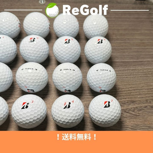 【中古】 ロストボール ブリヂストン ツアーB TOUR B X コーポレートカラー 2024年モデル 20球 Aランク ゴルフボール リゴルフ