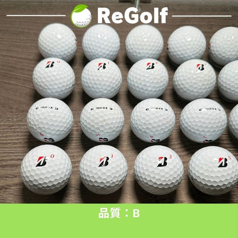 【中古】 ロストボール ブリヂストン ツアーB TOUR B X コーポレートカラー 2024年モデル 20球 Bランク ゴルフボール リゴルフ