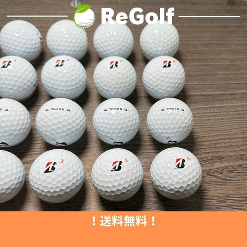 【中古】 ロストボール ブリヂストン ツアーB TOUR B X コーポレートカラー 2024年モデル 20球 Bランク ゴルフボール リゴルフ