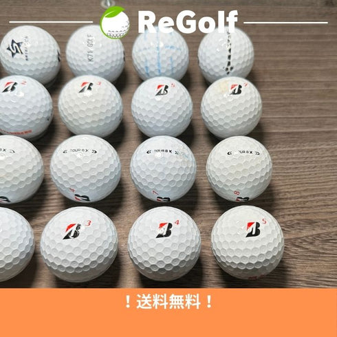 【中古】 ロストボール ブリヂストン ツアーB TOUR B X コーポレートカラー 2024年モデル 20球 Cランク ゴルフボール リゴルフ