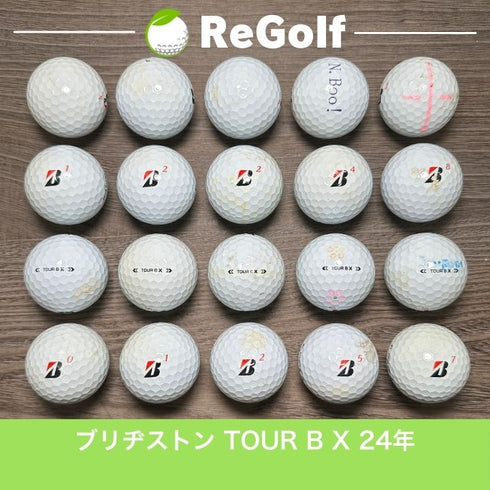 【中古】 ロストボール ブリヂストン ツアーB TOUR B X コーポレートカラー 2024年モデル 20球 ぉ試ランク ゴルフボール リゴルフ