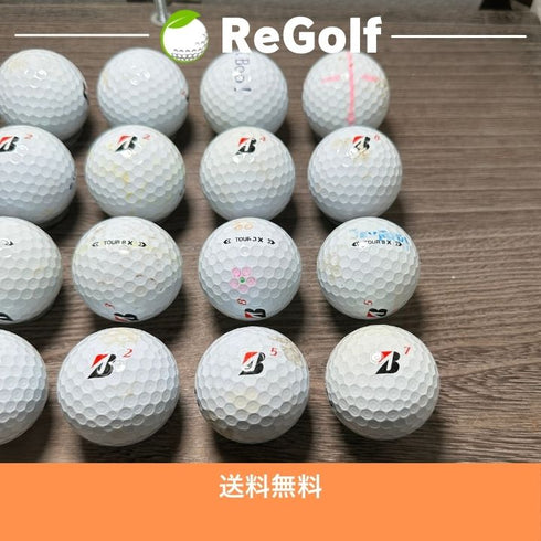 【中古】 ロストボール ブリヂストン ツアーB TOUR B X コーポレートカラー 2024年モデル 20球 ぉ試ランク ゴルフボール リゴルフ