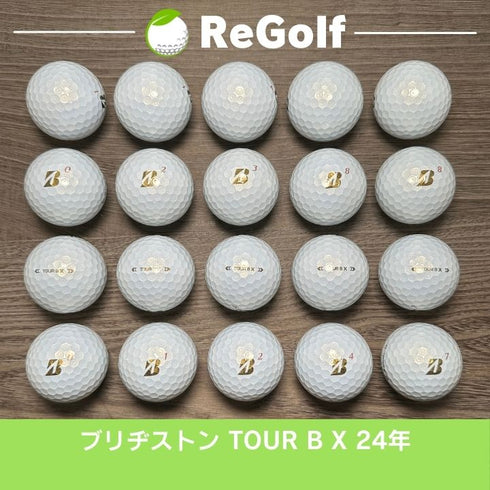 【中古】 ロストボール ブリヂストン ツアーB TOUR B X パール 2024年モデル 20球 Aランク ゴルフボール リゴルフ